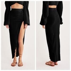 RUMER Camille Skirt in Black XS